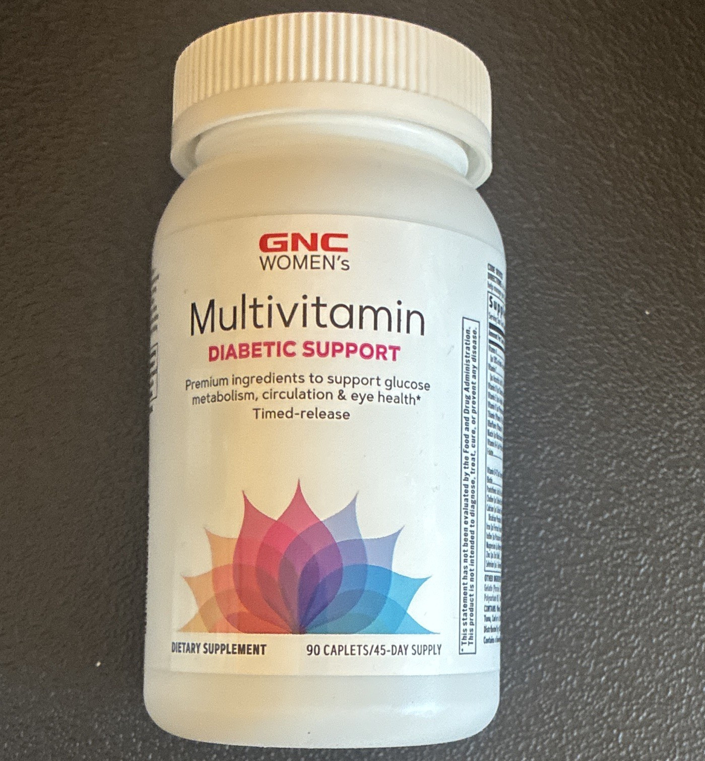 GNC Women Multivitamin Timed-Release Diabetic Support 90 Caplets 11/27