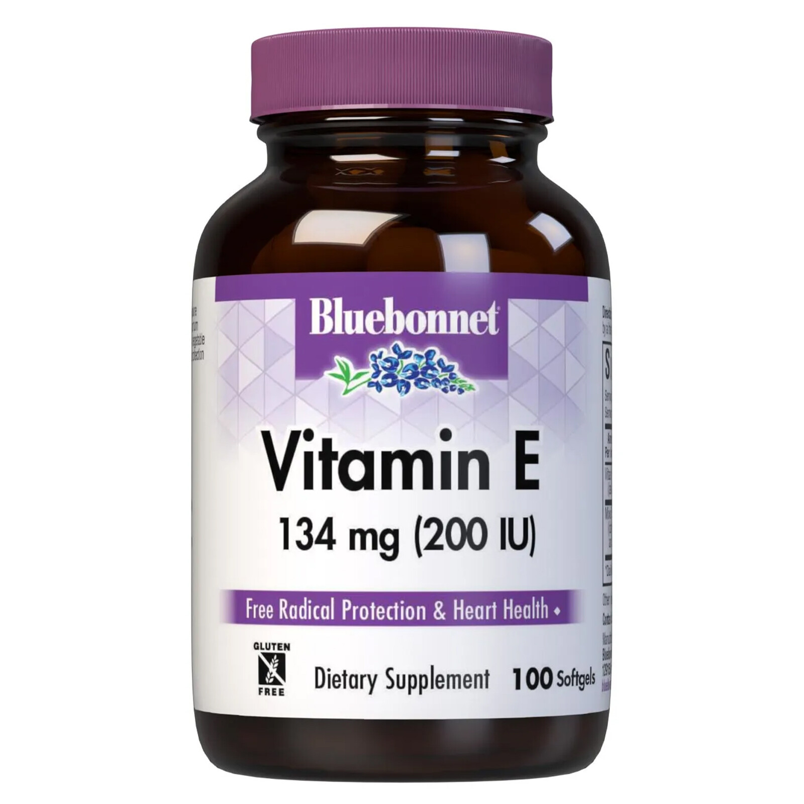 Bluebonnet Vitamin E 134 Mg (200 Iu) Mixed 100 Softgels, Heart Health