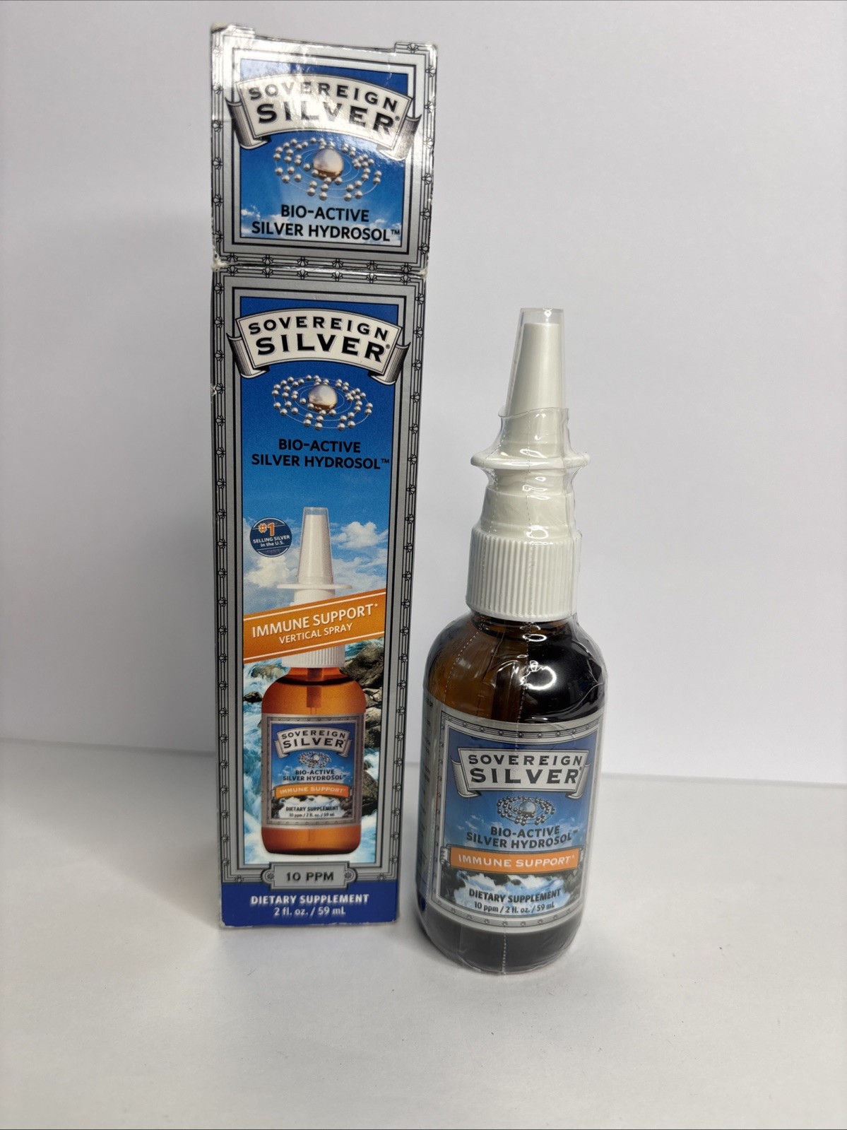 Sovereign Silver immune support vertical spay 2 fl oz