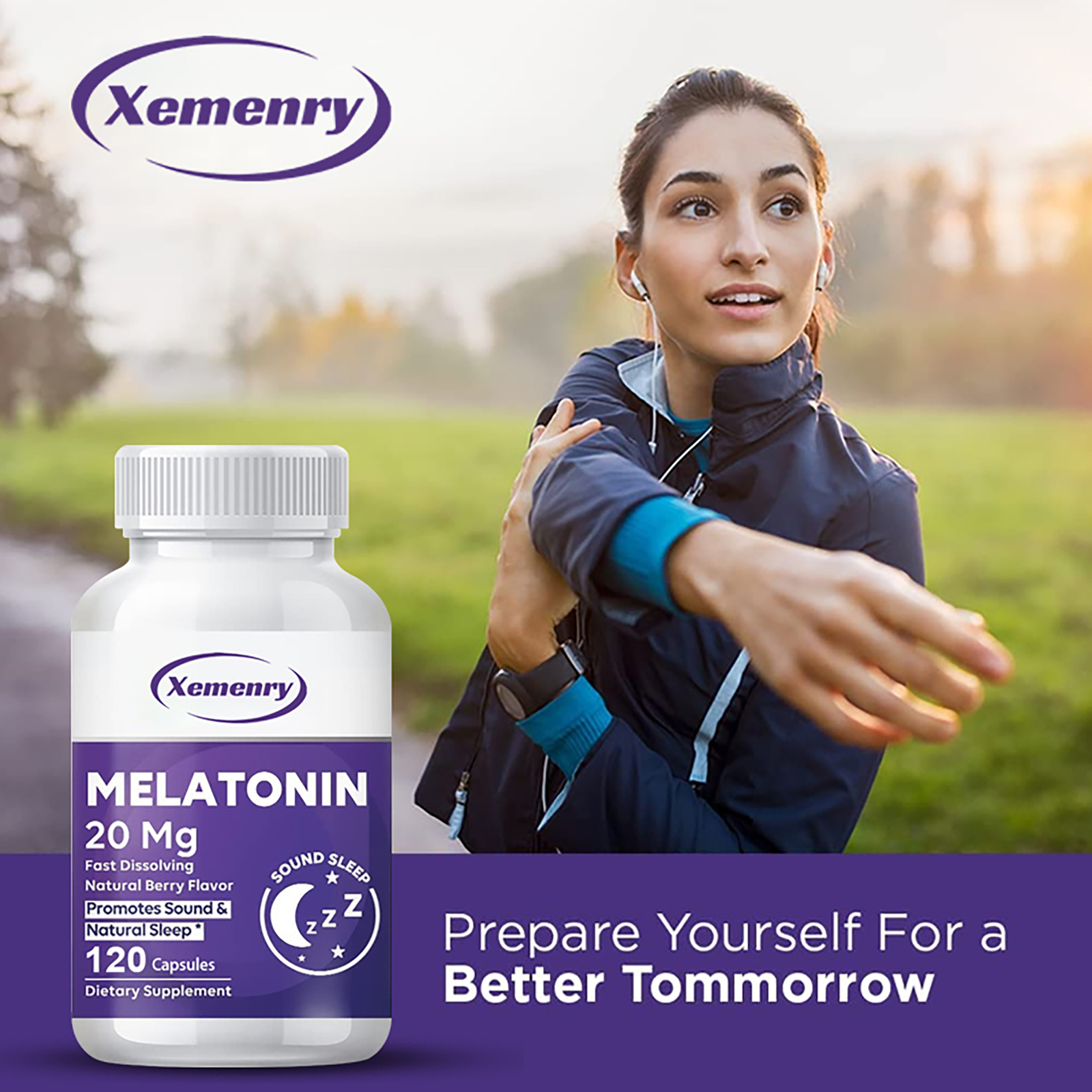 Melatonin 20mg – Improve Relax and Natural Sleep, Maintain Circadian Rhythms