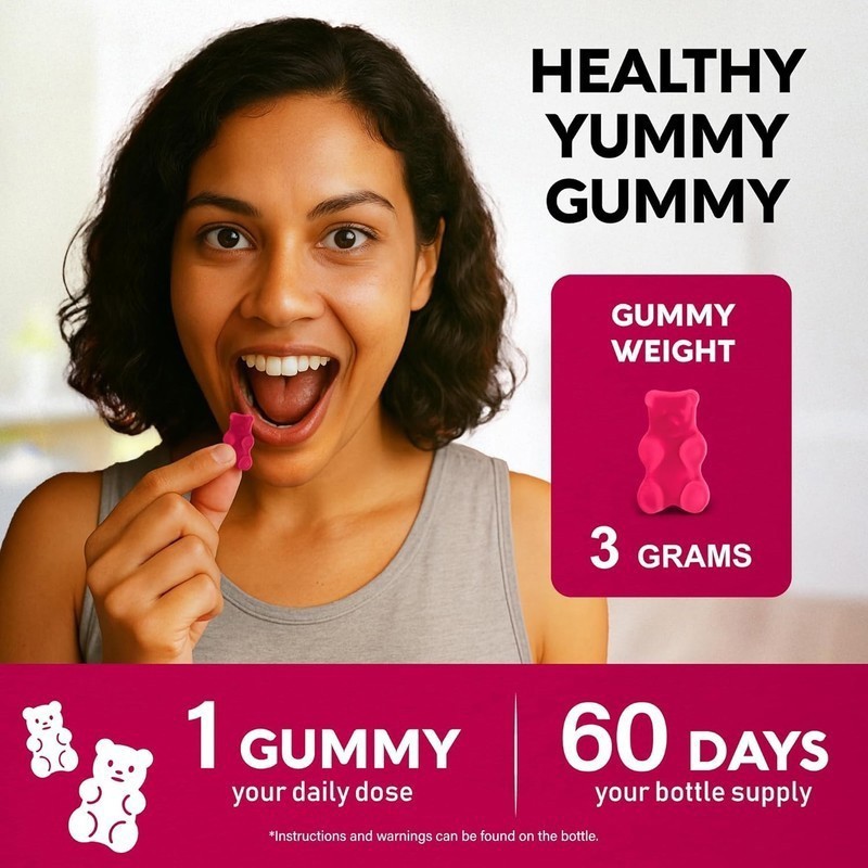 Vitamin B-Complex Gummies W/ Vitamin B12 B1 B2 B3 B5 B6 B7 B9 for Women Men