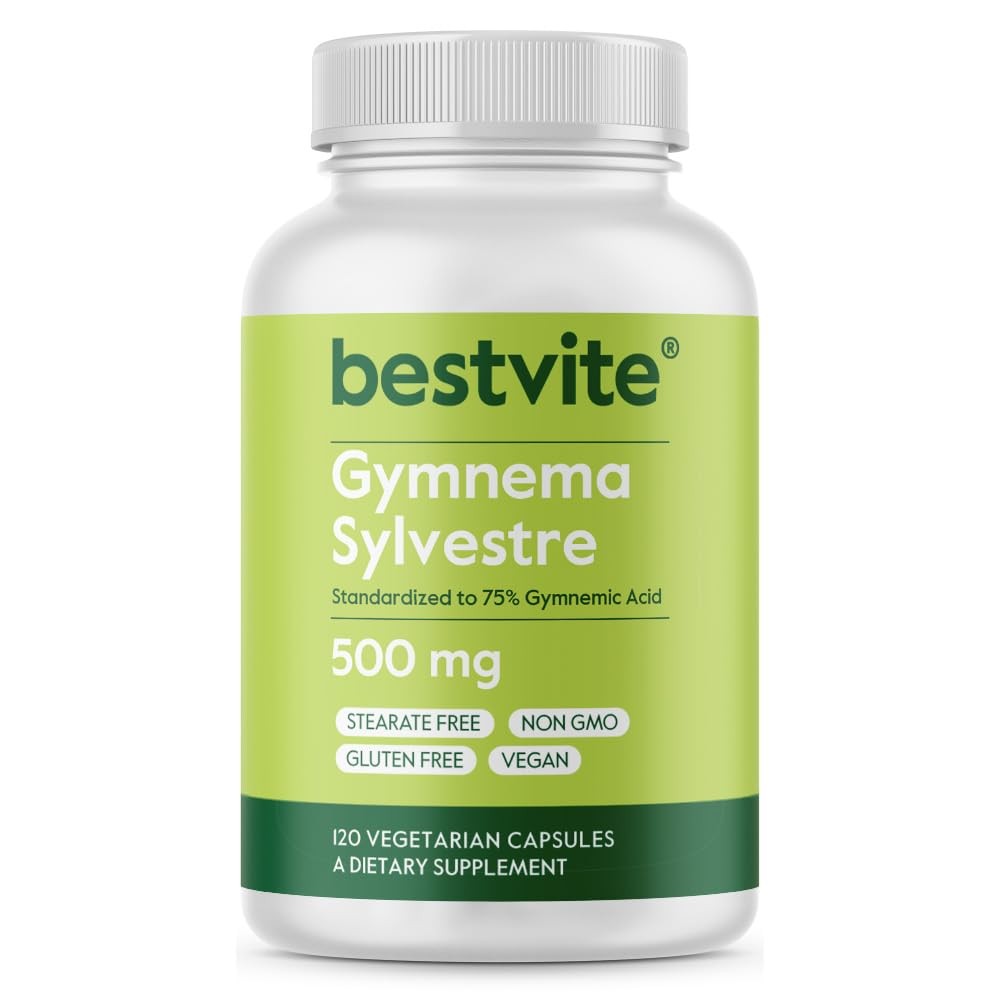 Bestvite Gymnema Sylvestre 500Mg 120 Vegetarian Capsules – Standardized To 75