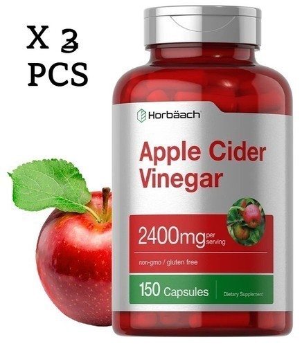 LUXRY Apple Cider Vinegar Capsules | 2400mg | 150 Count | Non-GMO | by Horbaach