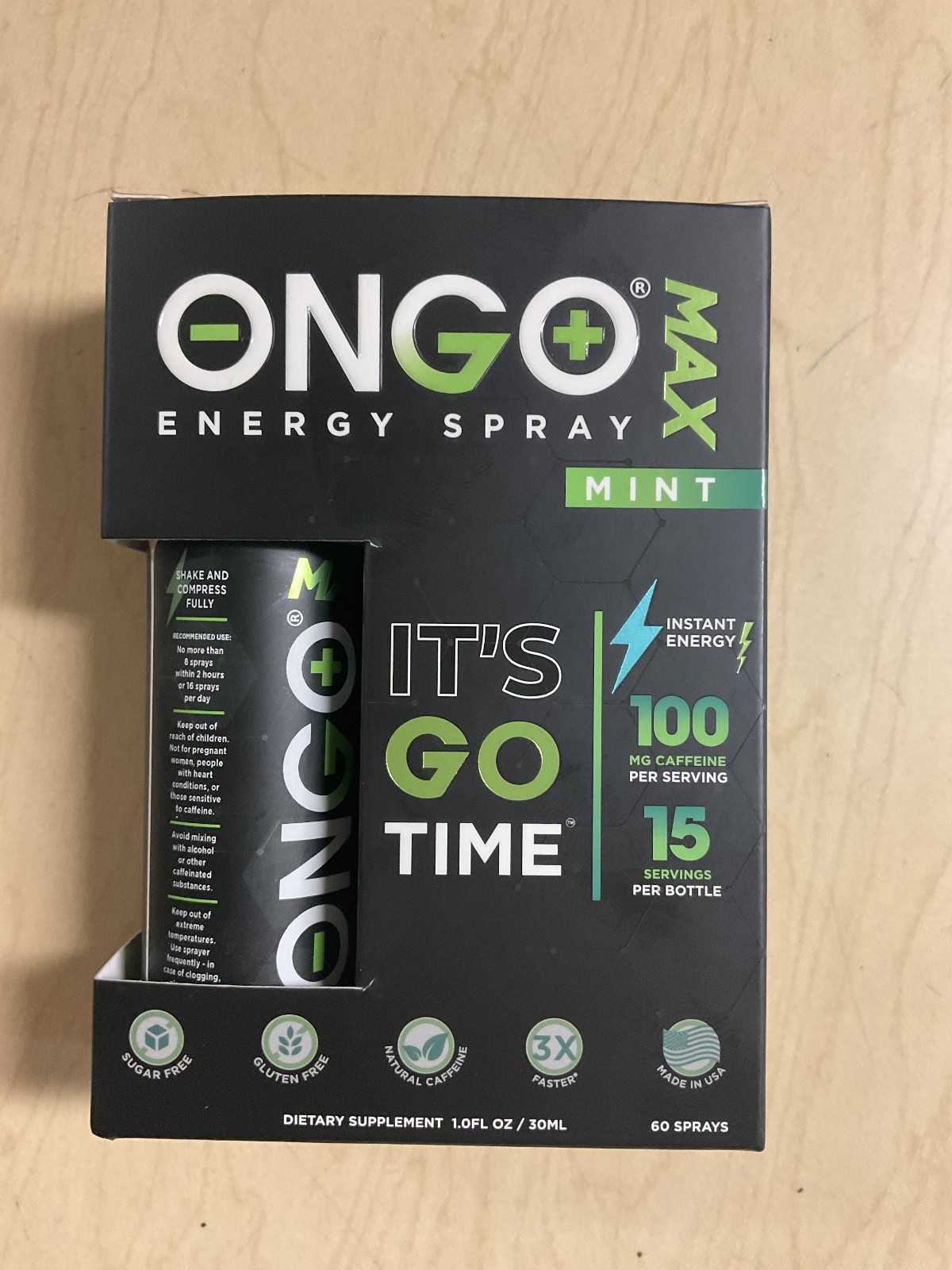 Energy Natural Caffeine (1500mg) Rapid Oral Delivery When You Need it Most NEW