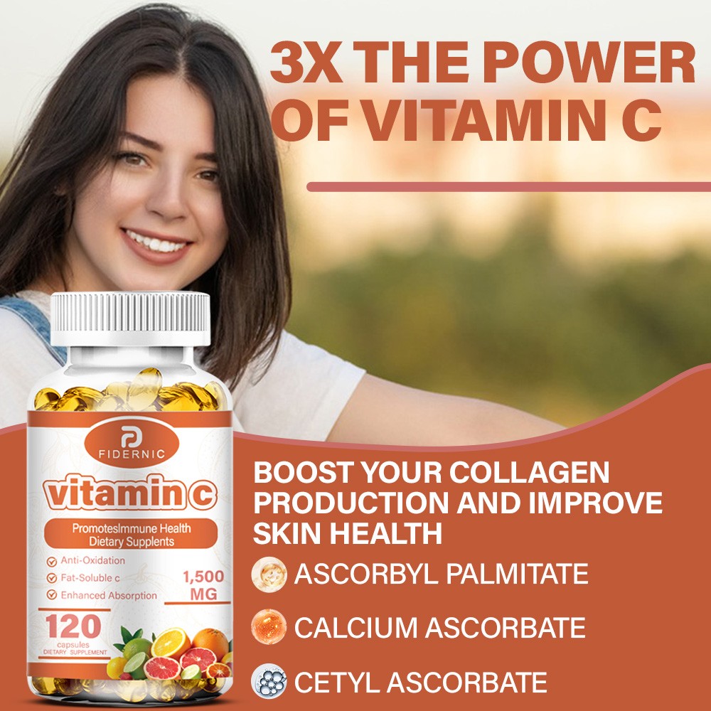 Vitamin C 1500mg 120ct – Immune System Dietary Supplement Antioxidant