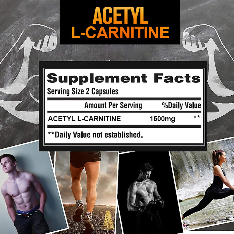 ACETYL L-CARNITINE 1500mg TABLETS System Health Antioxidant CAPSULES 120 Capsule