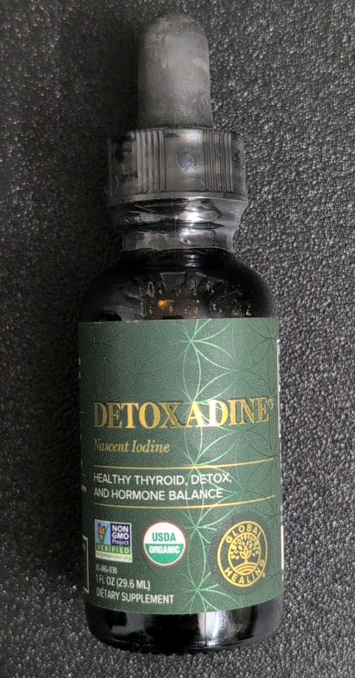 Detoxadine Global Healing Nascent Iodine Supplement For Thyroid Support 1 Fl Oz