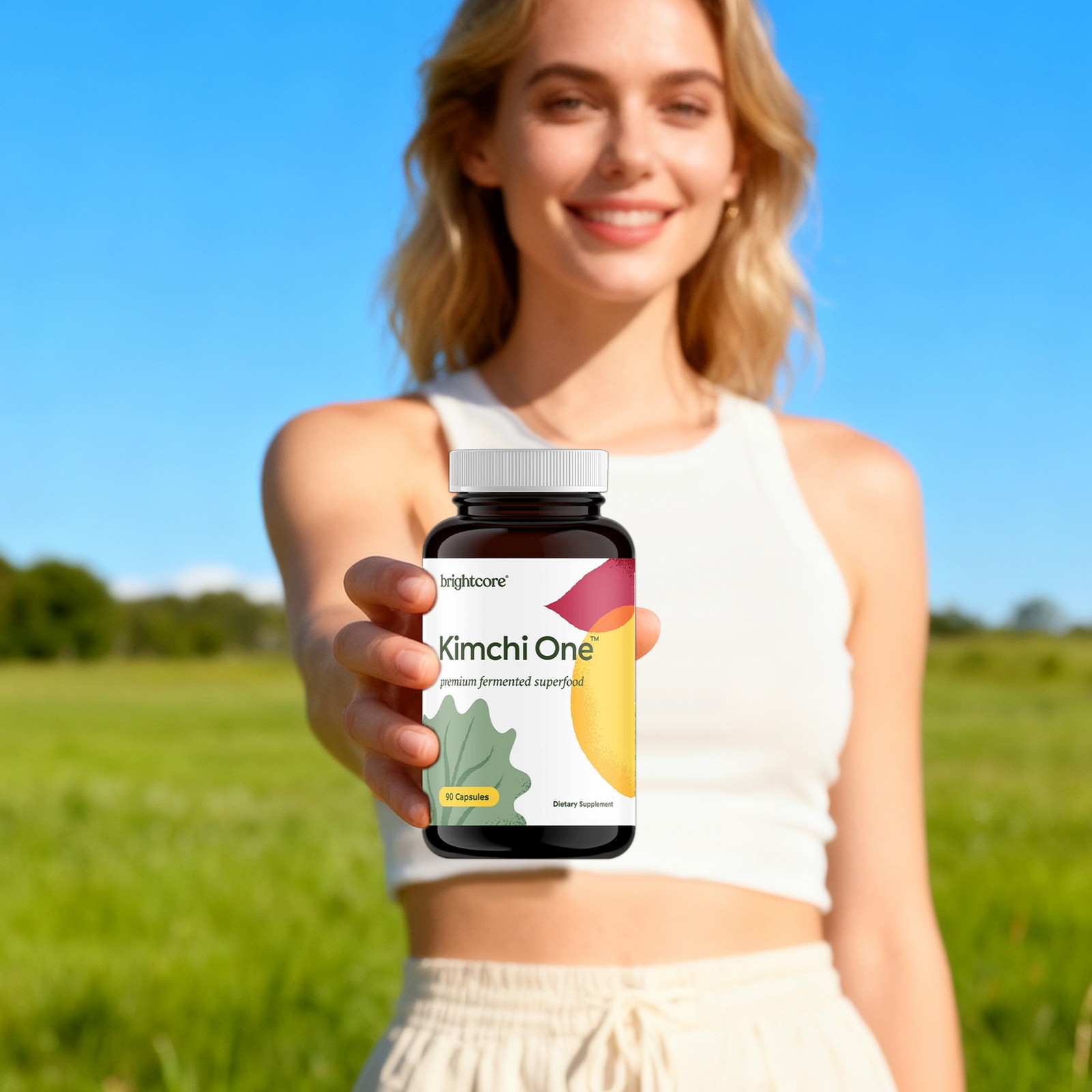 Brightcore Nutrition – Kimchi One Kimchi Powder Capsules Probiotics Enzymes