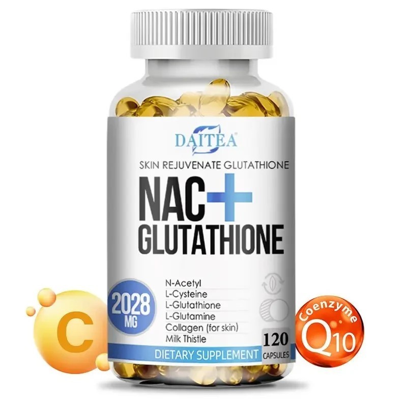 3PCS Nac Glutathione Collagen Capsules Skin Anti-Aging Antioxidant Anti-allergic