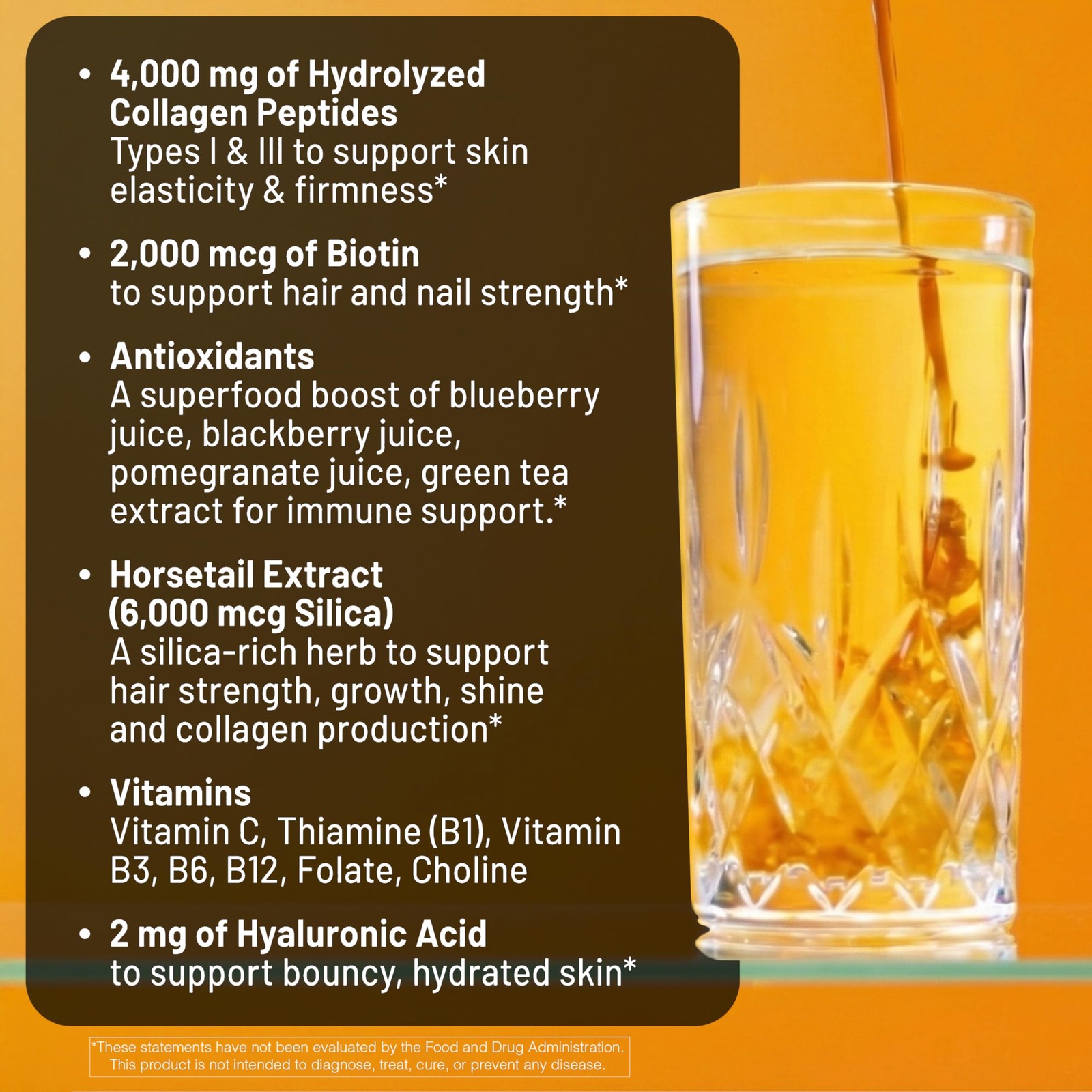 NatureWise Hydrolyzed Liquid Collagen for 15.22 Fl Oz (Pack of 1), Yellow