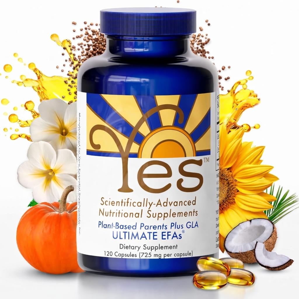 YES Plant Based Omega 3 6 Fish Oil Alternative, Burpless – Heart, Skin, Eye