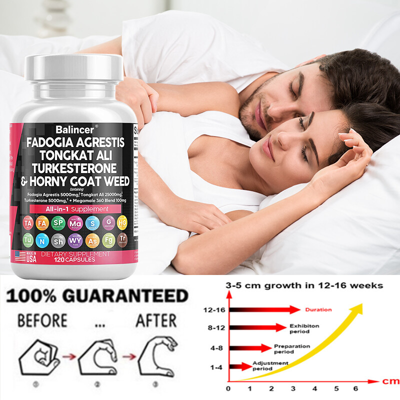 Fadogia Agrestis, Turkesterone & Horny Goat Weed，support energy,30/60/120ct