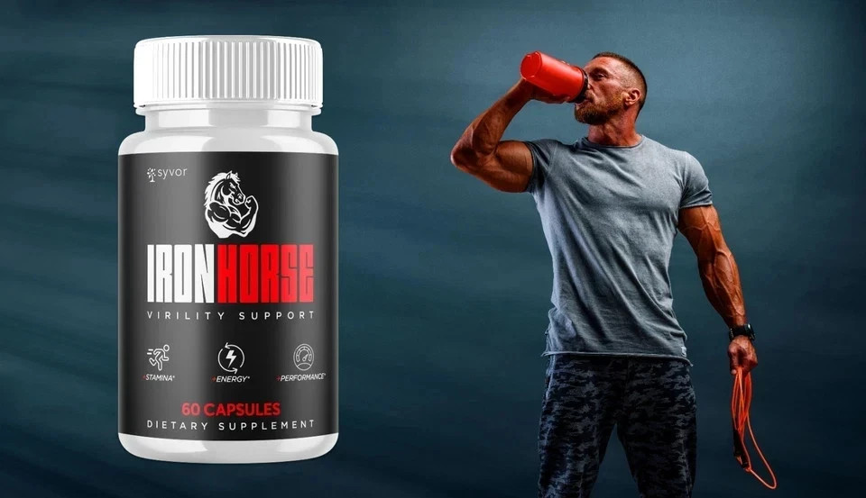 (1 Pack) Iron Horse for Men Advanced Formula Vitamin Max Supplement 60 Capsules.