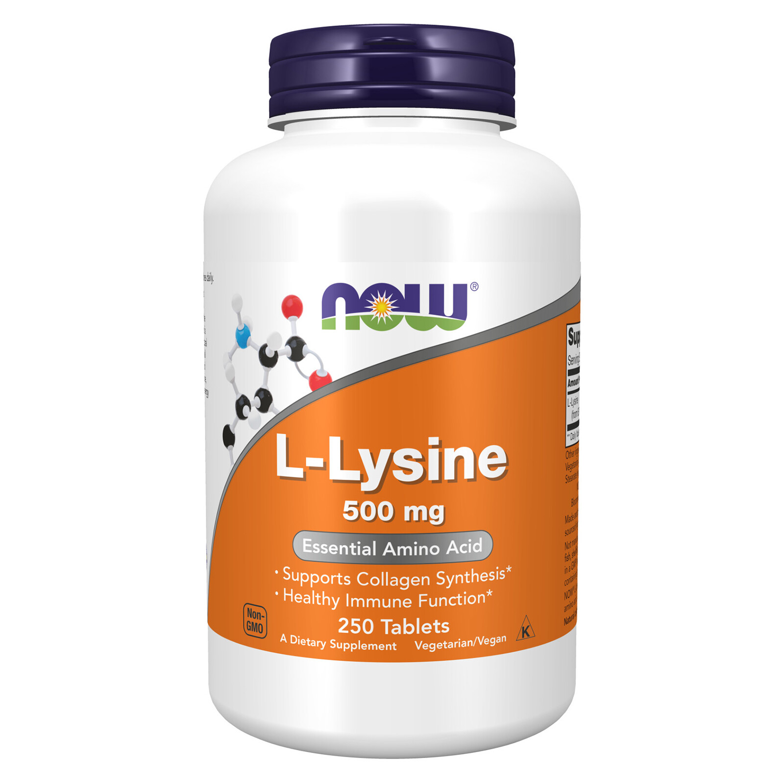 NOW FOODS L-Lysine 500 mg – 250 Tablets