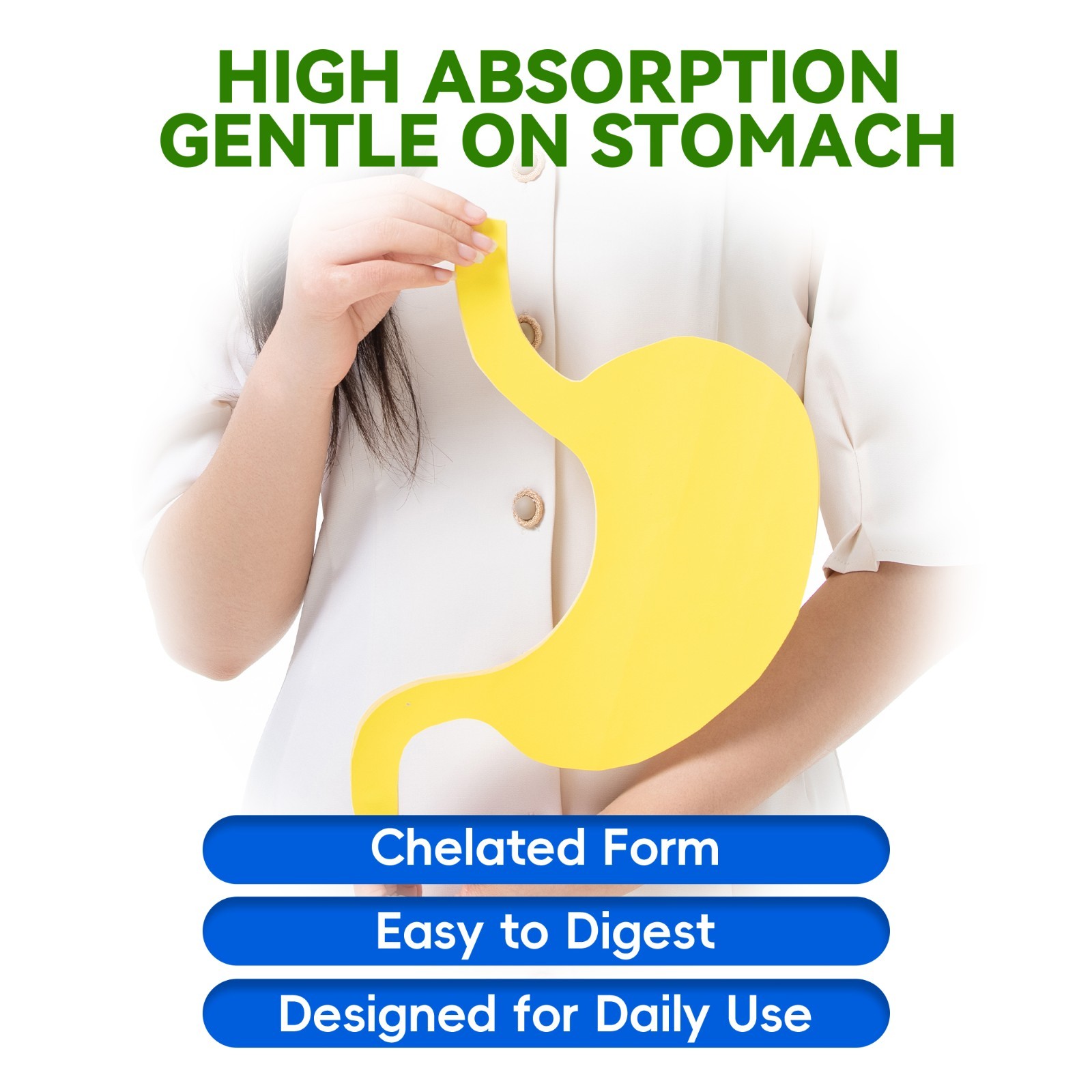Magnesium Glycinate 500mg per Capsule 240 Capsules High Absorption