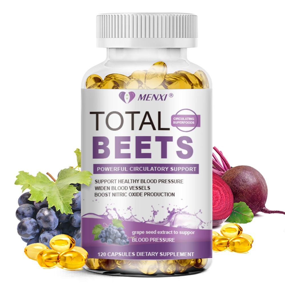 Total Beets Circulation Superfood Beet Root with Blood Pressure Support 120 Caps