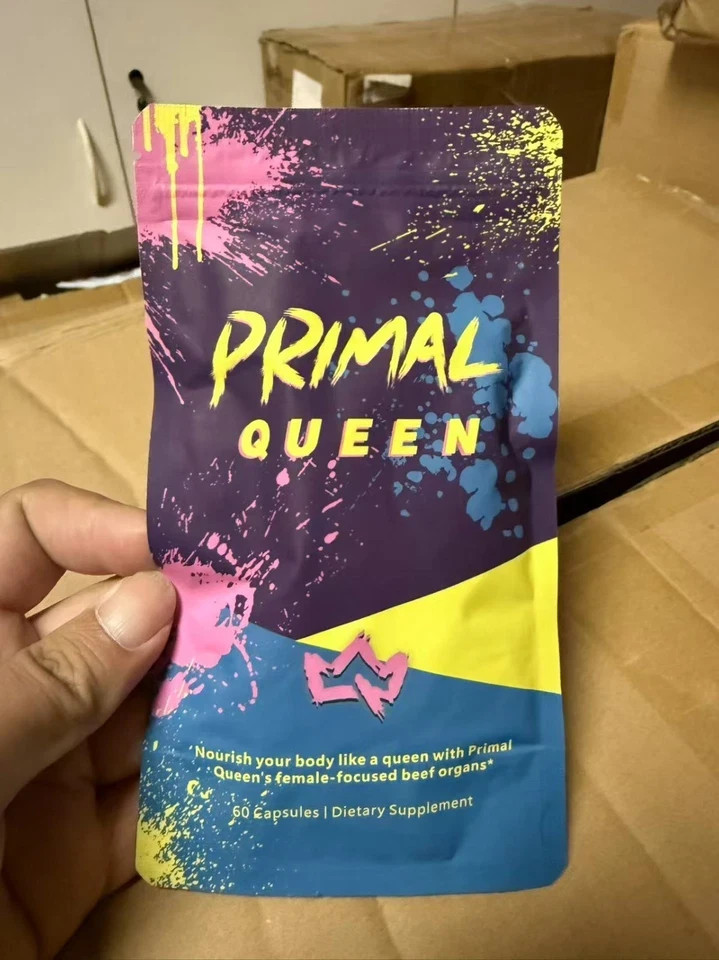 3PCS Primal Queen Supplement for Women 60 CountsBeef Organ Free Shipping !