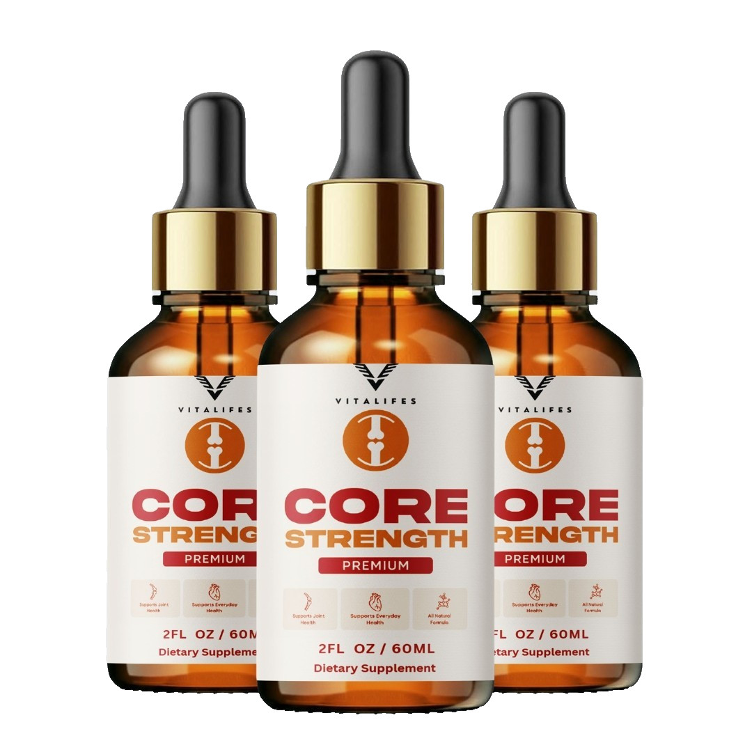 (3 Pack) Core Strength Premium Drops Herbal Formula Liquid Supplement 60ml