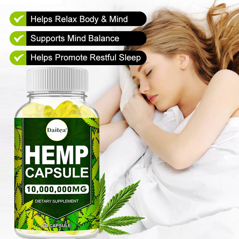 Extra Strength Hemp Capsule for Sleep, Calm, Anxiety