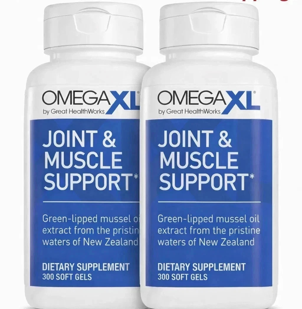 Pack Of 2 Omega XL 300 Capsules-Green Lipped Mussel Joint & Muscle Relief