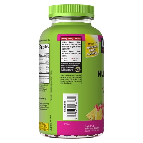 Kirkland Signature Adult Multivitamin, 320 Gummies – Fresh! – Free Shipping!