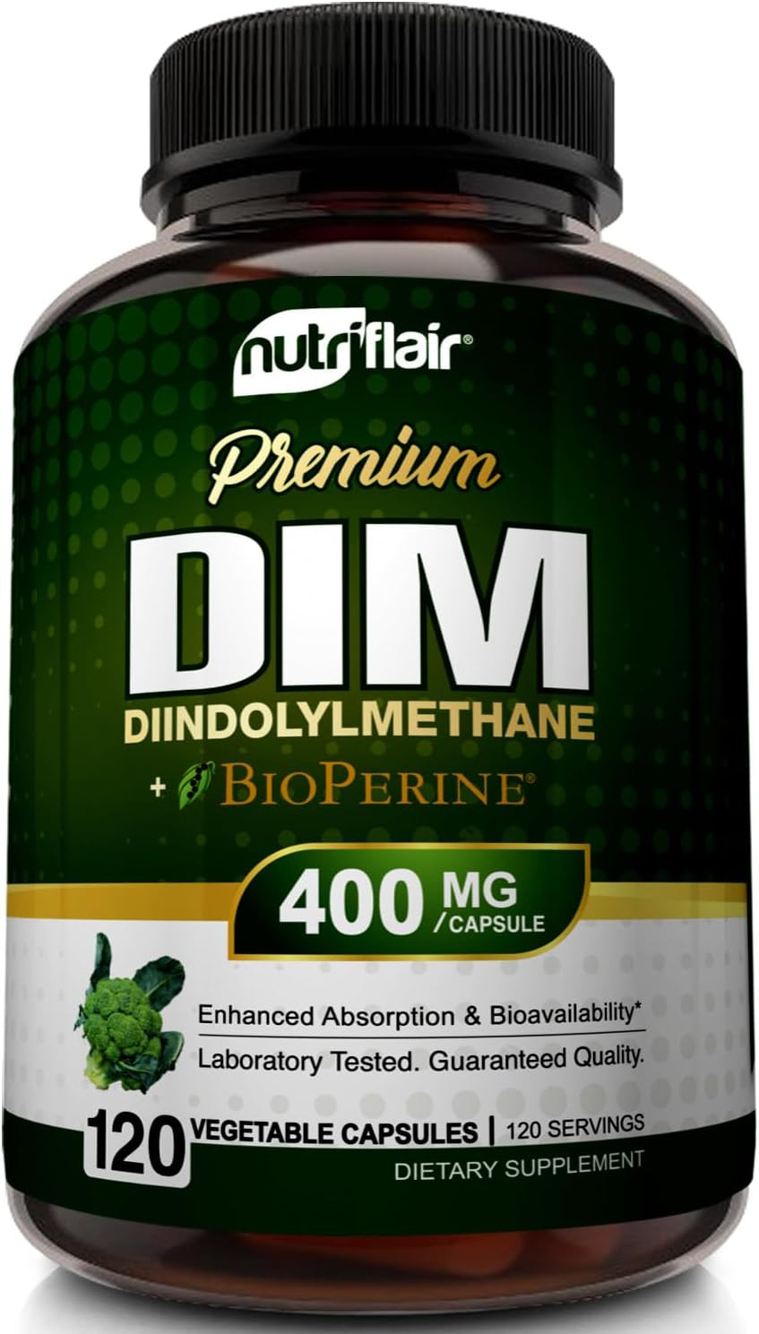 Nutriflair DIM 400Mg with Bioperine 120 Capsules