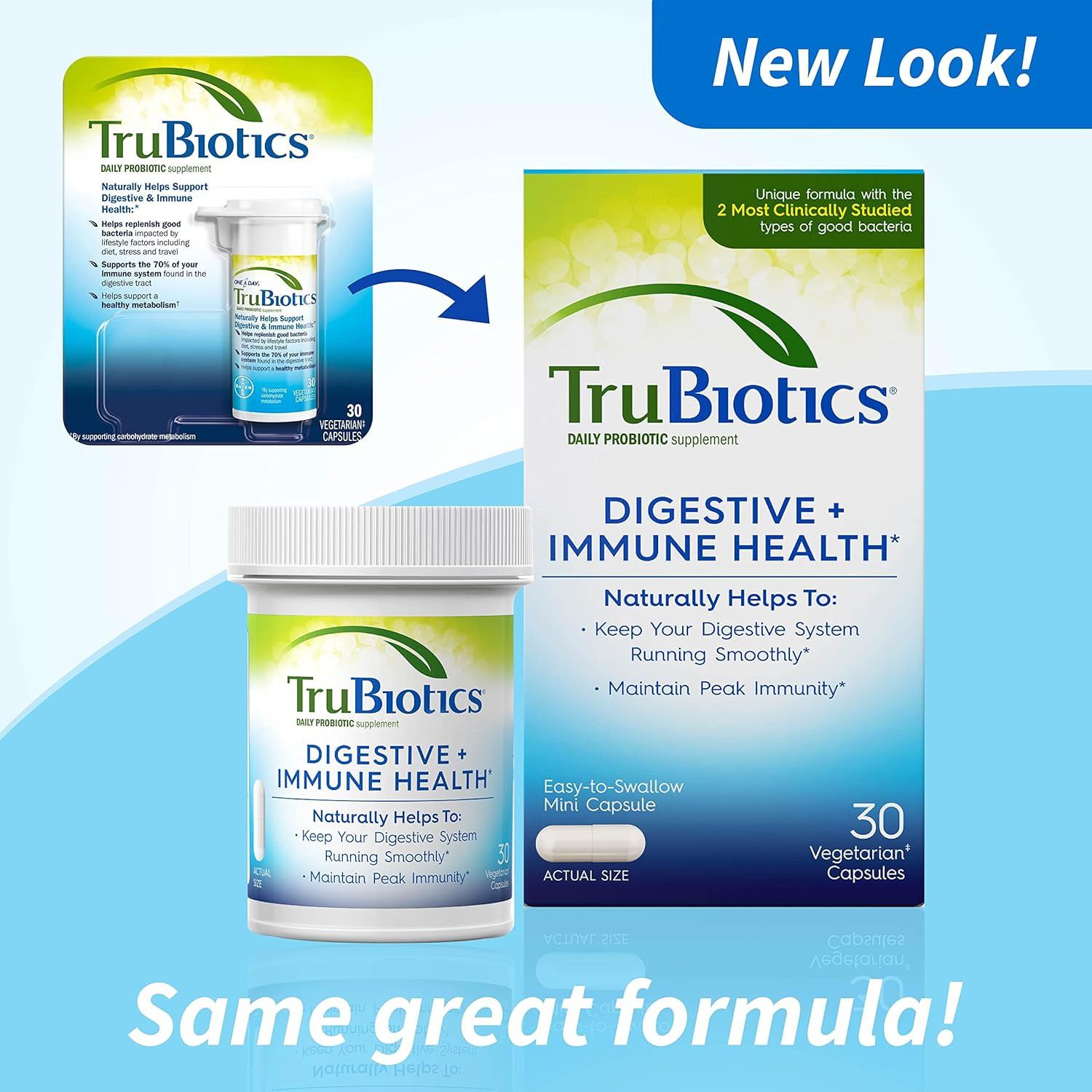 TruBiotics Probiotics for Digestive & Immune Health, Supports Regularity & Helps