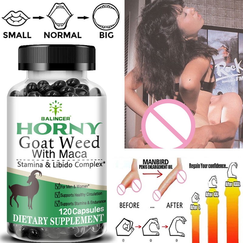 Horny Goat Weed and maca Extract -Gluten Free, Non-GMO,Unisex