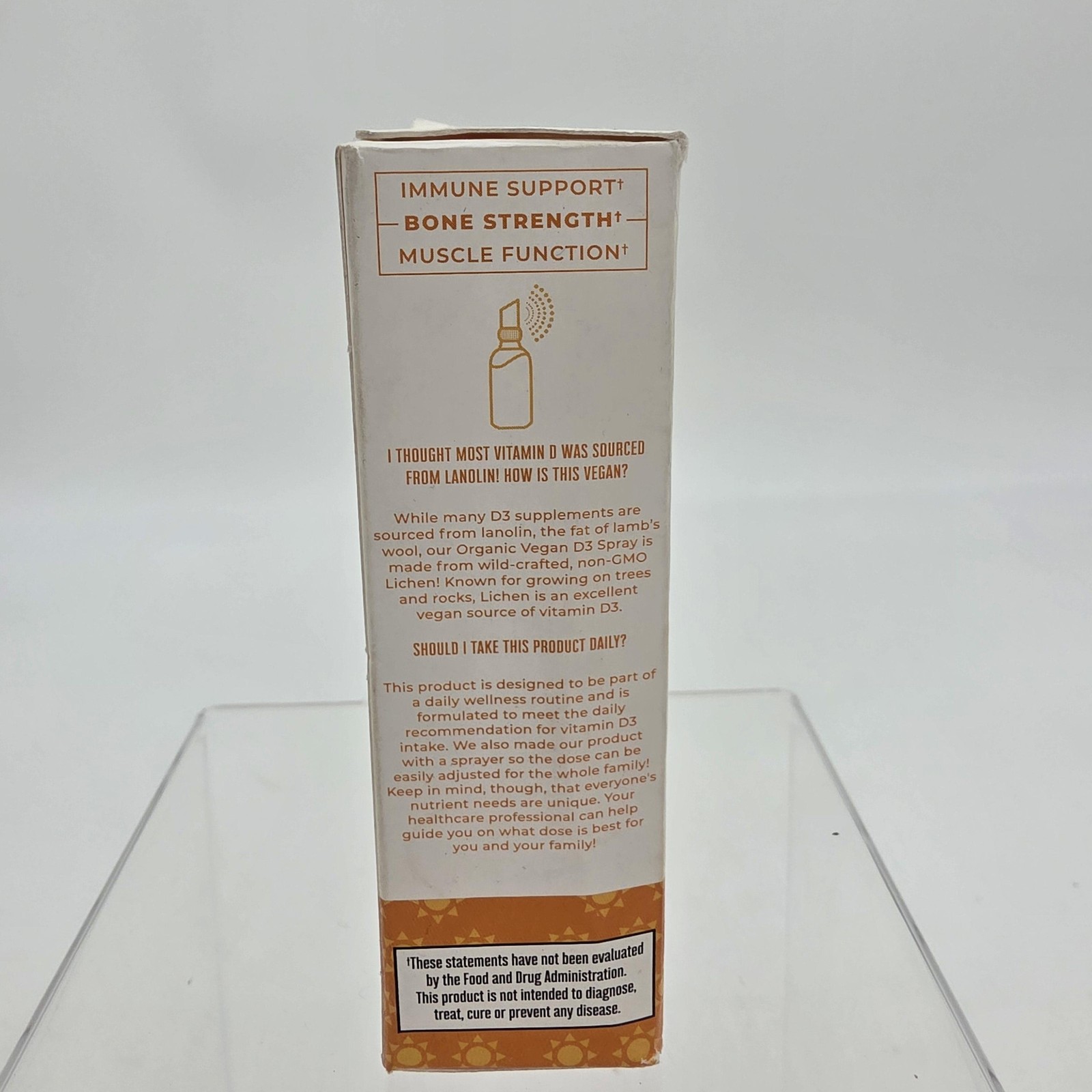 MaryRuth’s Vegan Vitamin D3 Liquid Spray 1 Fl Oz USDA Organic Unflavored
