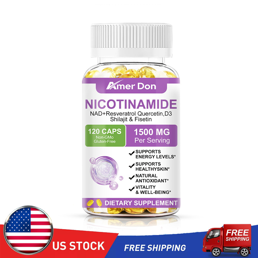 NAD Supplement 1500mg With Resveratrol Containing Supplement, Anti Aging