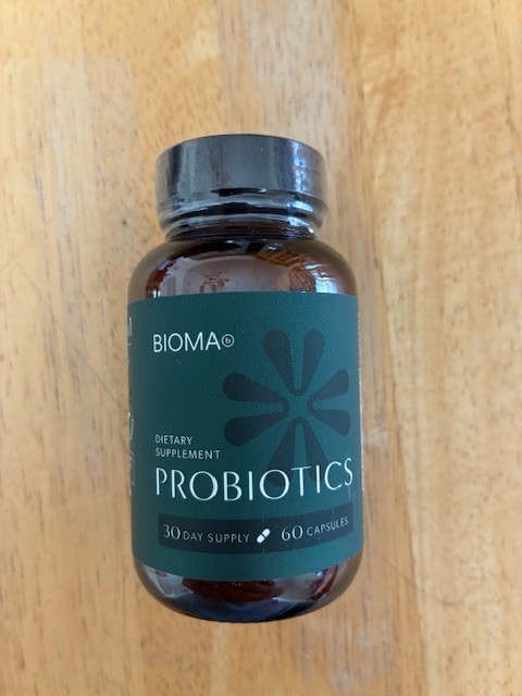 BIOMA Probiotic Multivitamin Supplement For Gut Health 60 Caps Glass Bottle USA