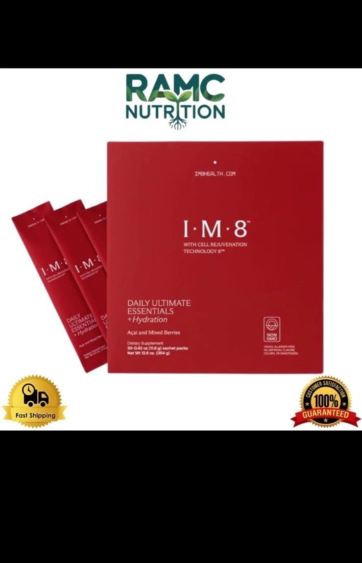 IM8 Daily Ultimate Multivitamin 30 Servings CoQ10 Probiotics Greens Vegan
