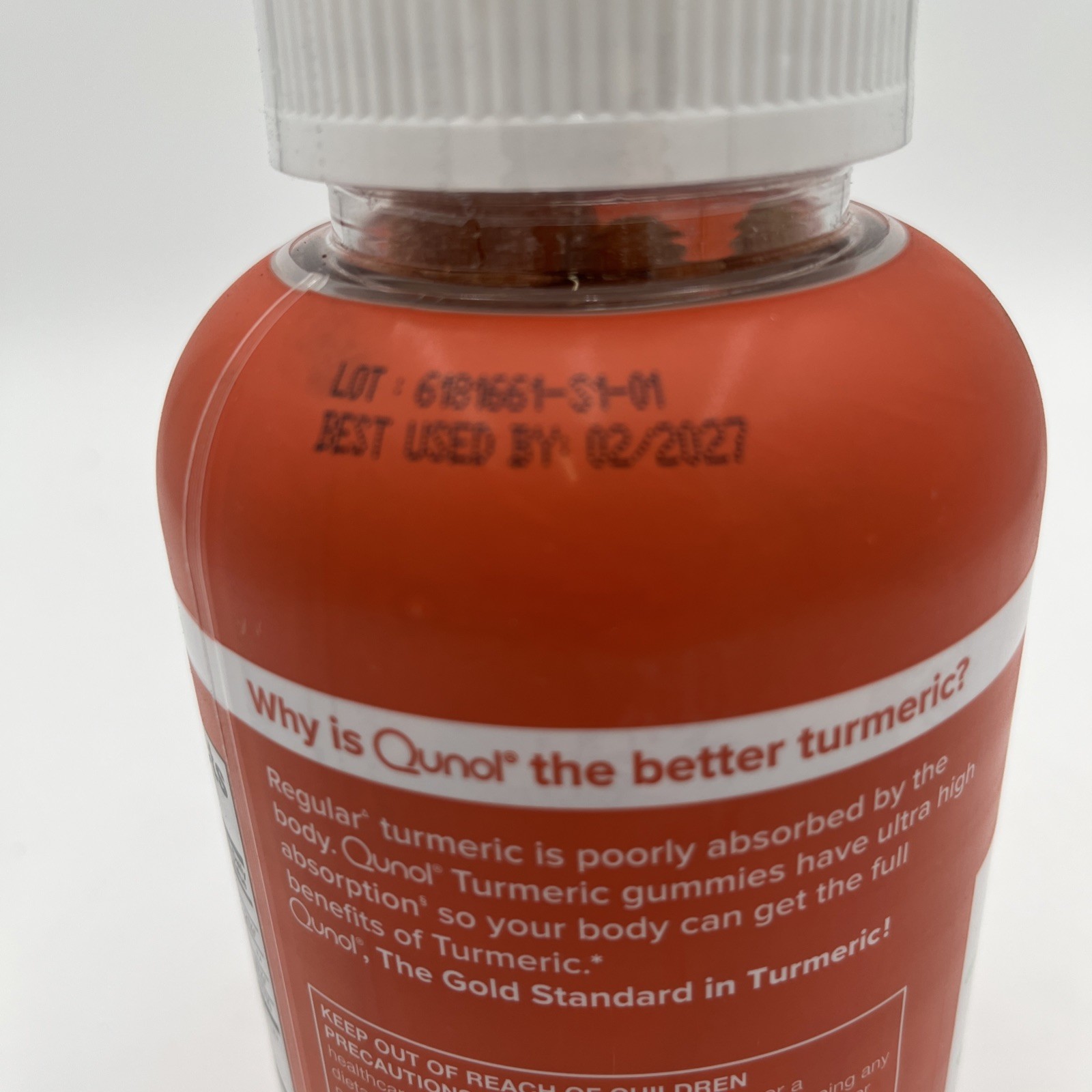 QUNOL Turmeric 500 mg, 200 Count Gummies Curcumin Complex EXP 02/2027 NEW/SEALED