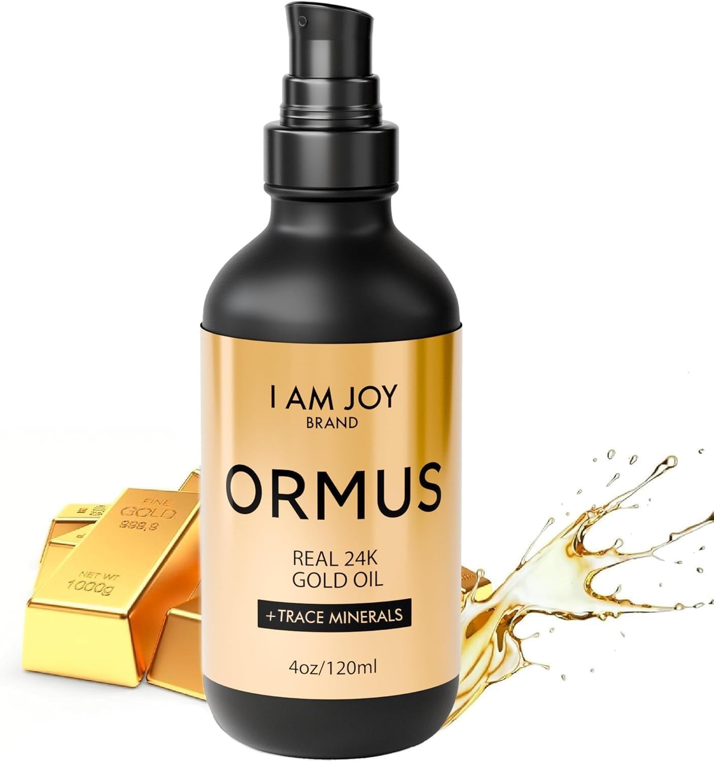 I Am Joy Brand Ormus Colloidal Real 24K Gold Oil Vital Minerals 4 oz 120 ml