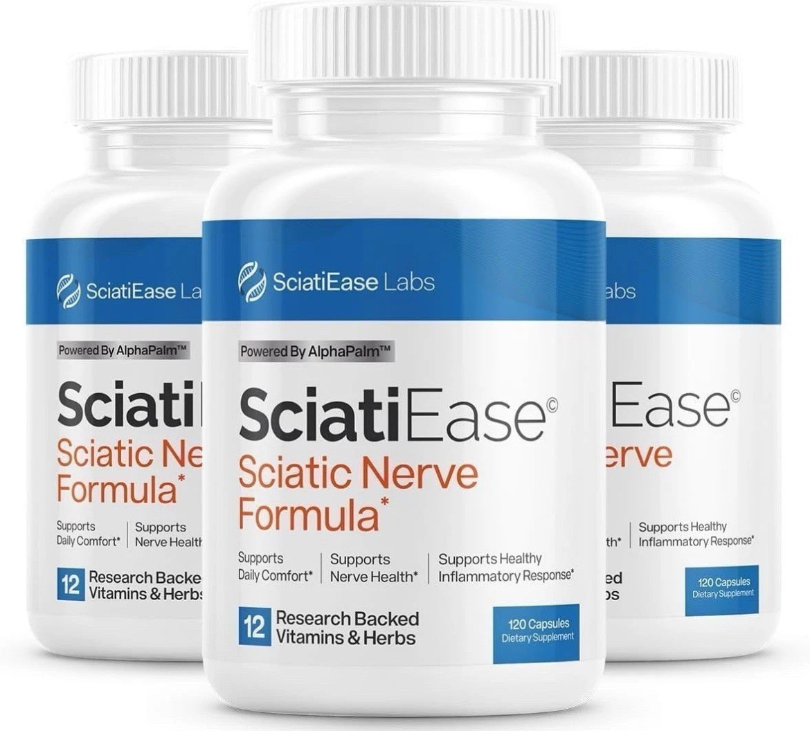 3 Pack SciatiEase Labs Sciati Ease Sciatic Nerve Formula 120 Cap NEW