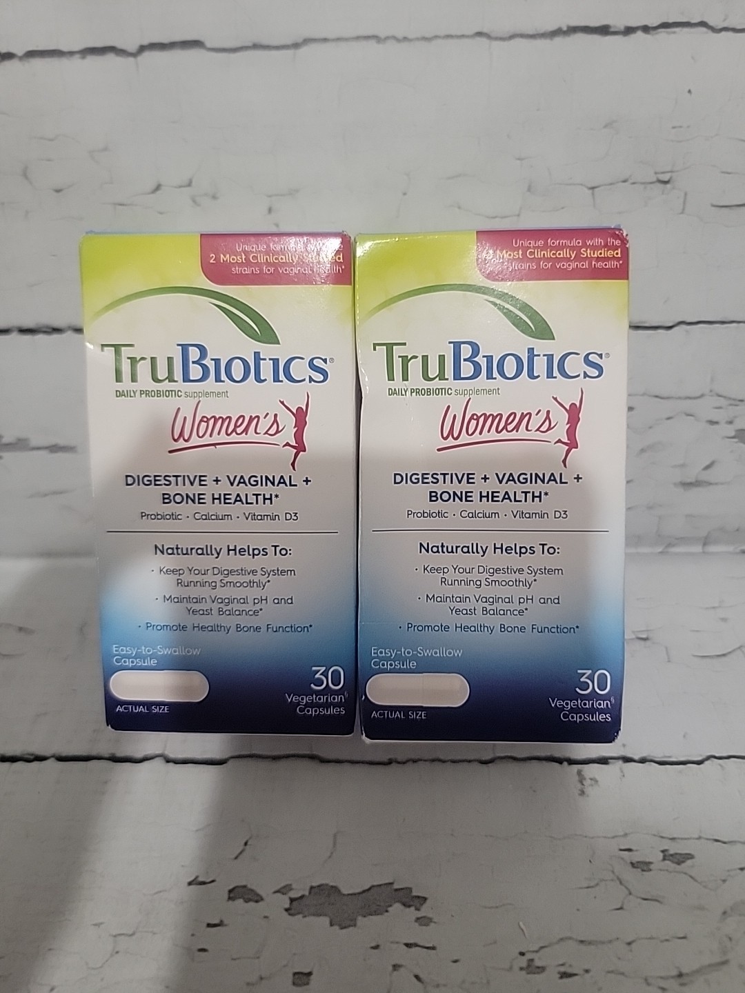 TruBiotics Women’s Digestive + Vaginal + Bone Health 30 Capsules Exp 08/26