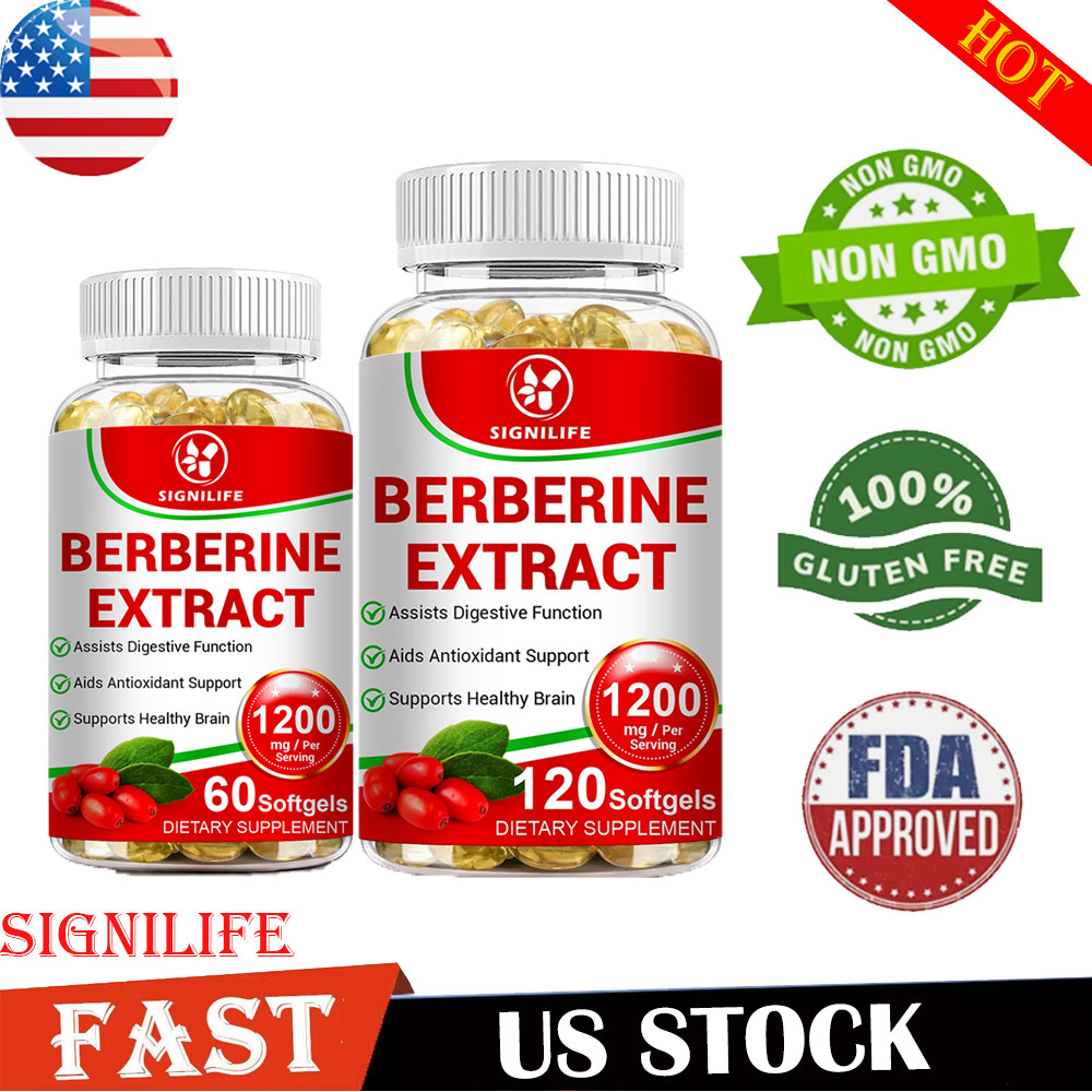 Premium Berberine HCL 1200mg High Potency Anti-inflammatory,Blood Sugar Support